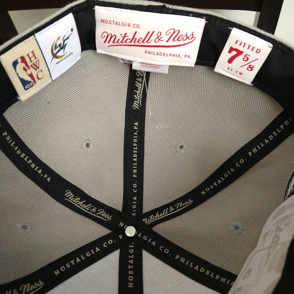 7 5/8 Mitchell and Ness Washington Wizards DC ALL STAR 2001 Fitted Hat NBA - Picture 8 of 9